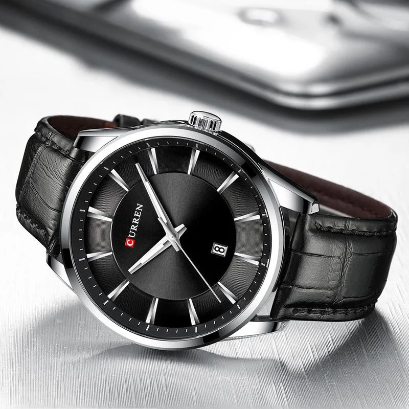 

Мужские водонепроницаемые кварцевые Многофункциональные часы с календарем на ремешке 8365