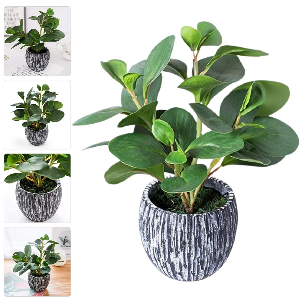 

Fauxdecor Greenerypotssucculents Desk Aesthetic Tabletop Houseplants Decorative Artificial Desktop Fake Mini Bonsai Simulated