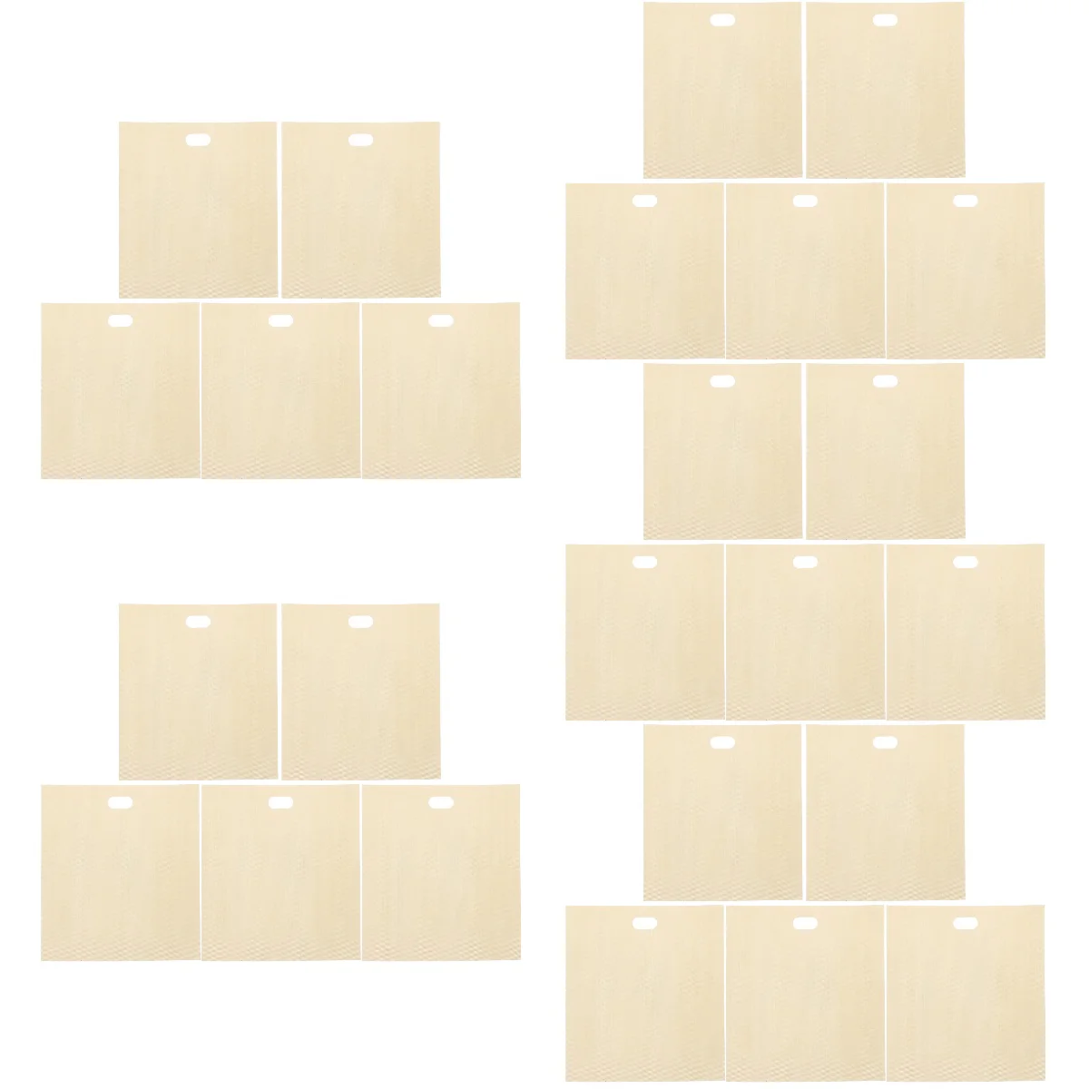 

25 Pcs Leak Proof Containers Bread Bag Toaster Bags Reusable 18X16CM Washable Non Stick Coated Glass Fiber Cloth Child