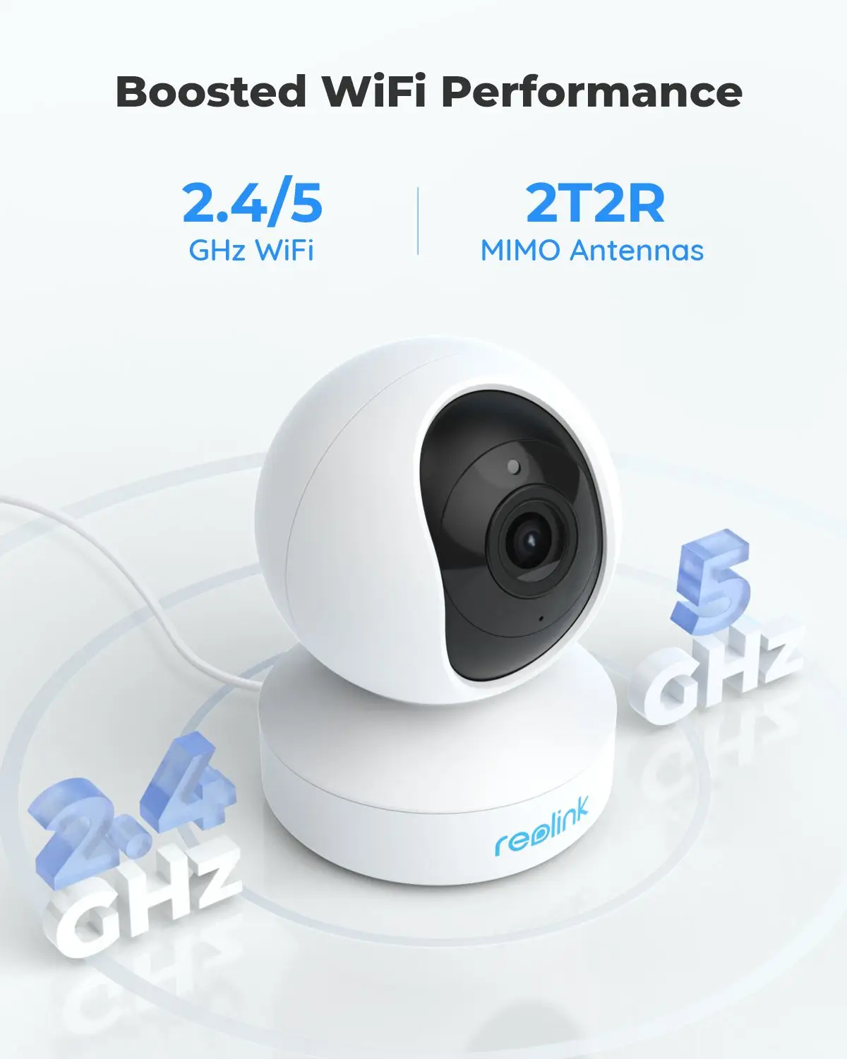 Reolink 5MP WiFi Camera 2.4G/5G 3x Optical Zoom Pan&Tilt Security Cam 2-way Audio Baby Monitor Home Surveillance Cameras E1 Zoom images - 6