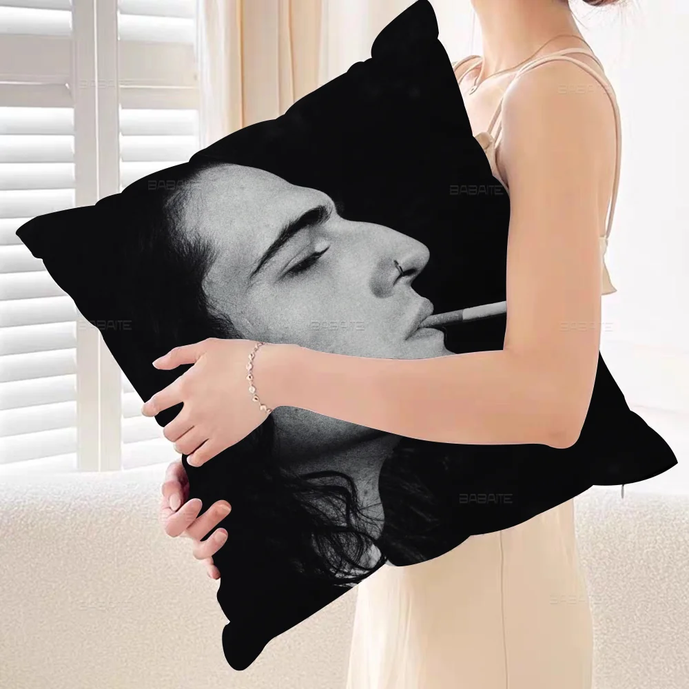 Maneskin Damiano David Pillow Gift Home Office Decoration Bedroom Sofa Car Cushion CoverPillow Case