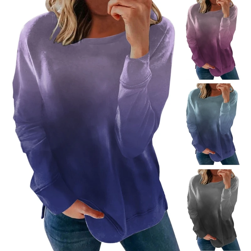 

Womens Sweatshirts Korean O-neck Thick Autumn Loose Hoodie Clothing Dropship