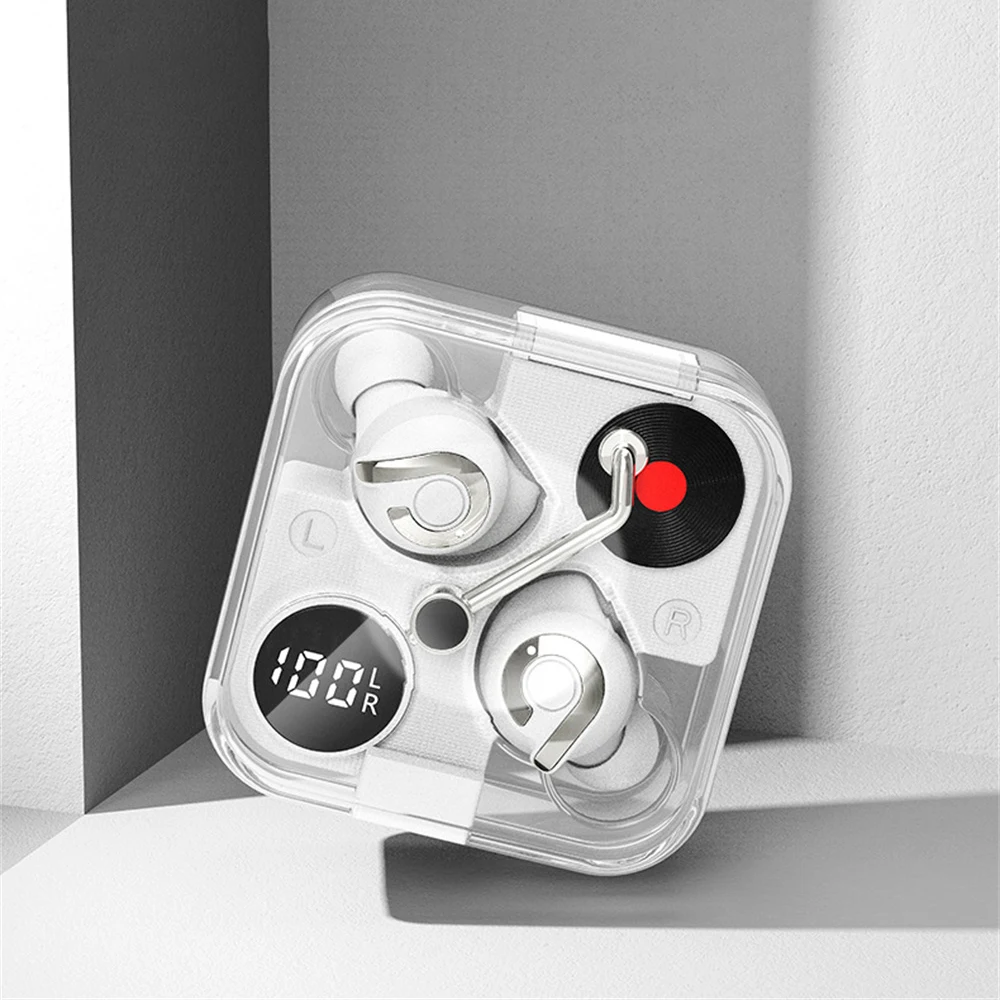 

Stereo Tws Earphone Foldable One Hand Touch Digital Display Wireless Bluetooth Headset Low Delay Sport Earbuds Hot New