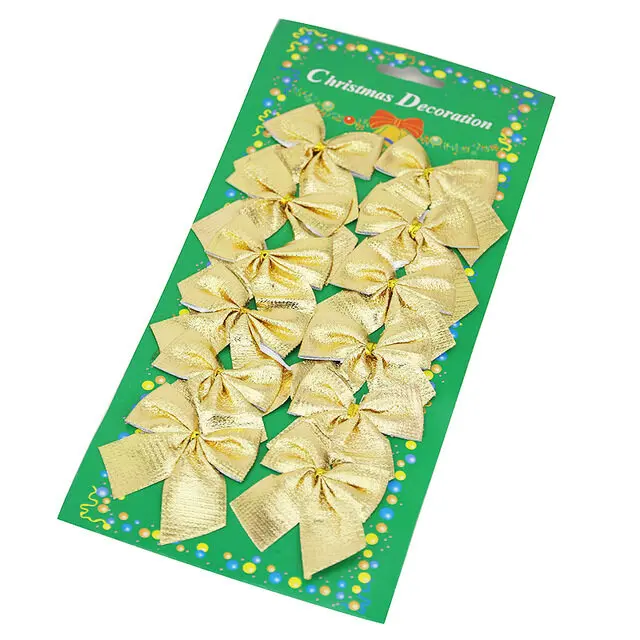 Рождественские банты красные золотые