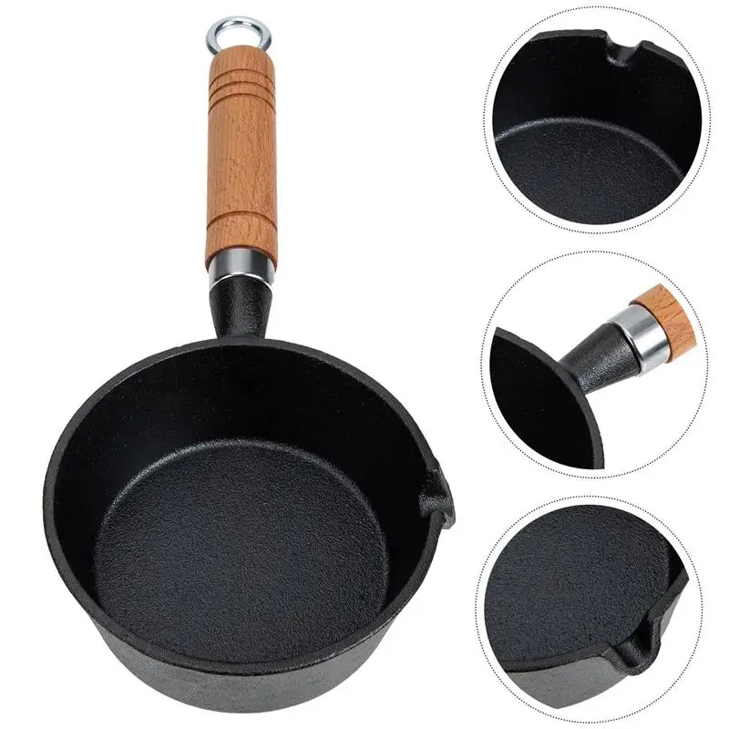 

Pot Pan Warmer Butter Milk Nonstick Mini Sauce Frying Saucepan Iron Skillet Melting Cast Cooking Stovetop Non Diamond Soup Oil