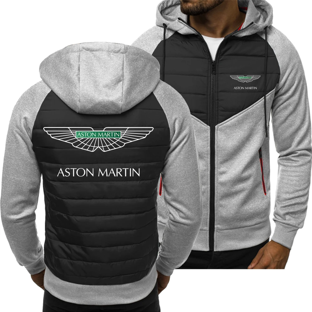 

2022 New Spring Autumn Aston Martin Hoodie Men's Fashion Sport Casual Sweatshirts Cardigan Zipper Long Sleeve Jacket