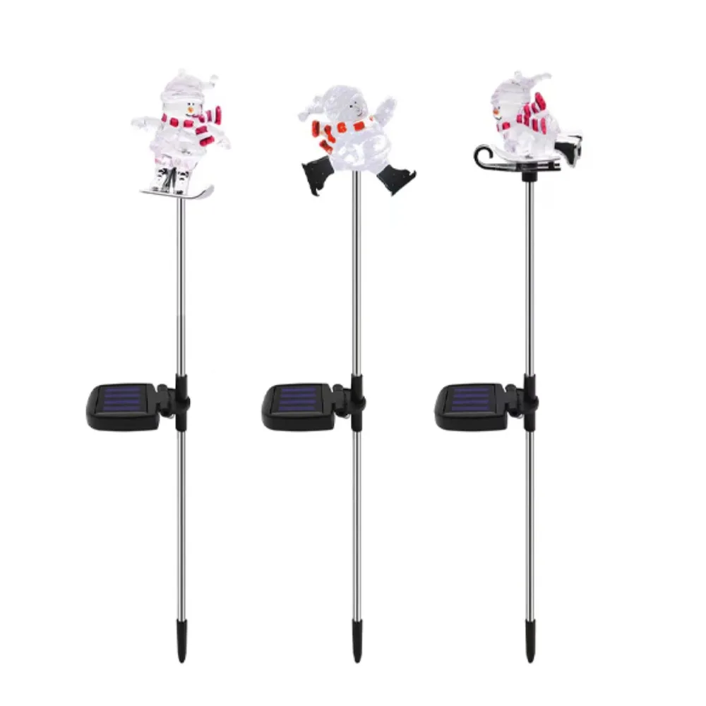 

Украшения на солнечной батарее в виде снеговика, Ландшафтная дорожка с украшением для внутреннего двора, сада, газона, питание от солнечной энергии