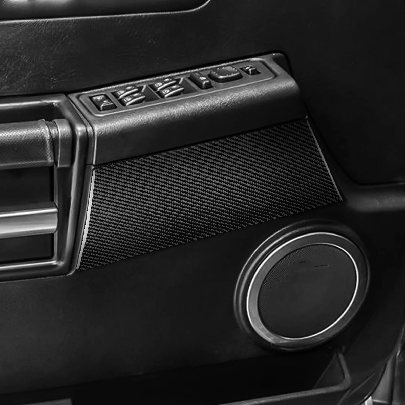 Фото Декоративные наклейки из настоящего карбона для Hummer H2 2003-2007, 2012-2018, накладки на передние и задние дверные панели, аксессуары для автомобиля, внутренняя отделка. №1