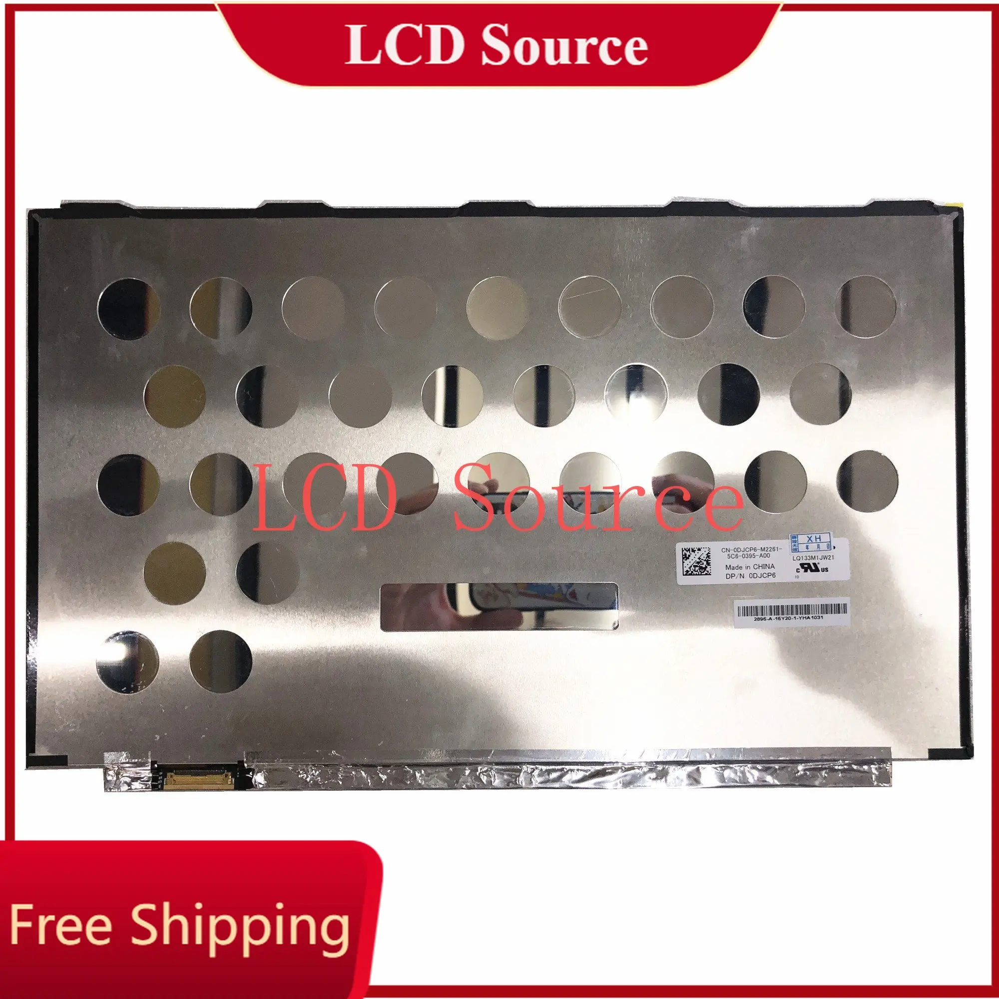 

LQ133M1JW21 fit LQ133M1JW23 LQ133M1JW11 13.3" IPS 1920*1080 EDP 30 Pins Non-touch DP/N: 0DJCP6 Laptop LCD Screen