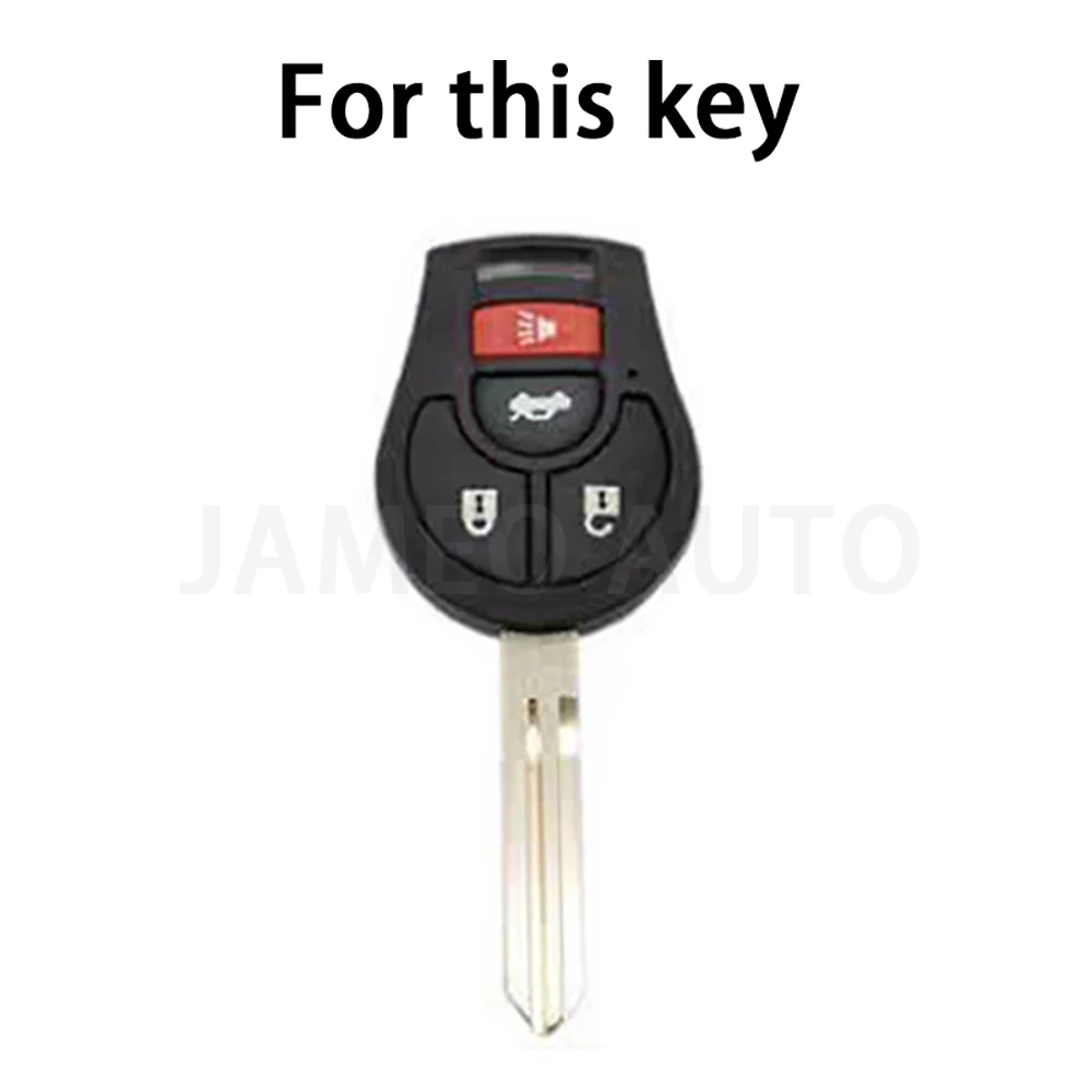 4-кнопочный корпус дистанционного ключа из ТПУ для Nissan Sylphy Cube Juke Rogue Micra Qashqai Altima