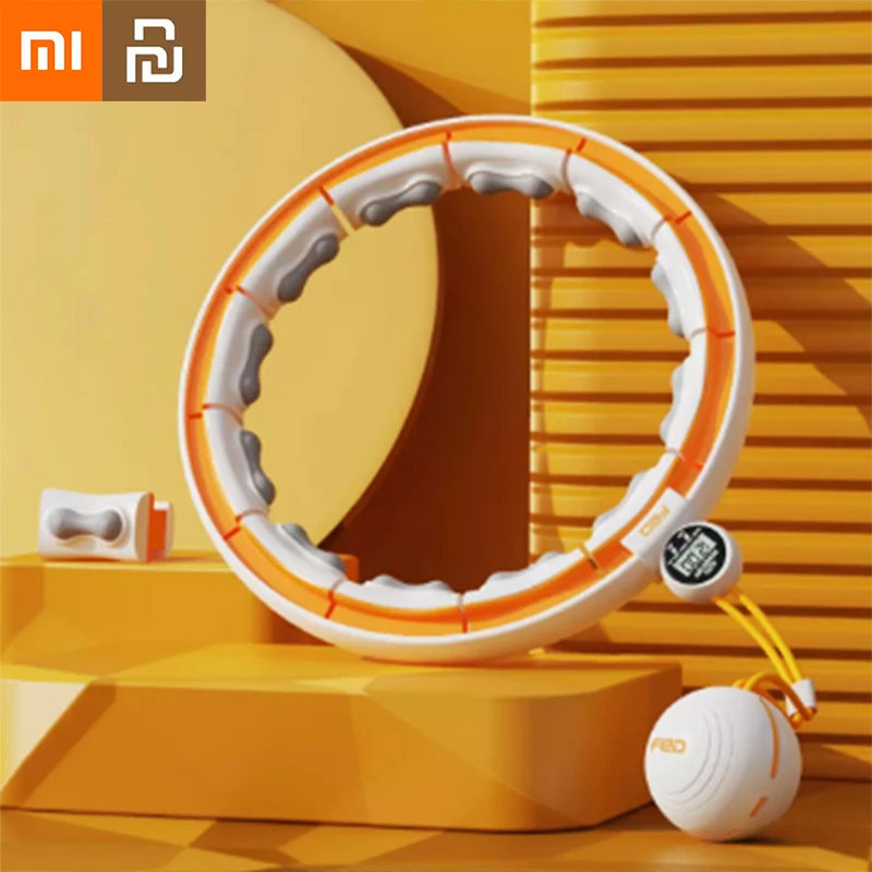 

Xiaomi Youpin Fed Smart Hula Hoop Abdomen Waist Magnetic Therapy Massage Double Fat Burning Slimming Not Lose Fitness Equipment