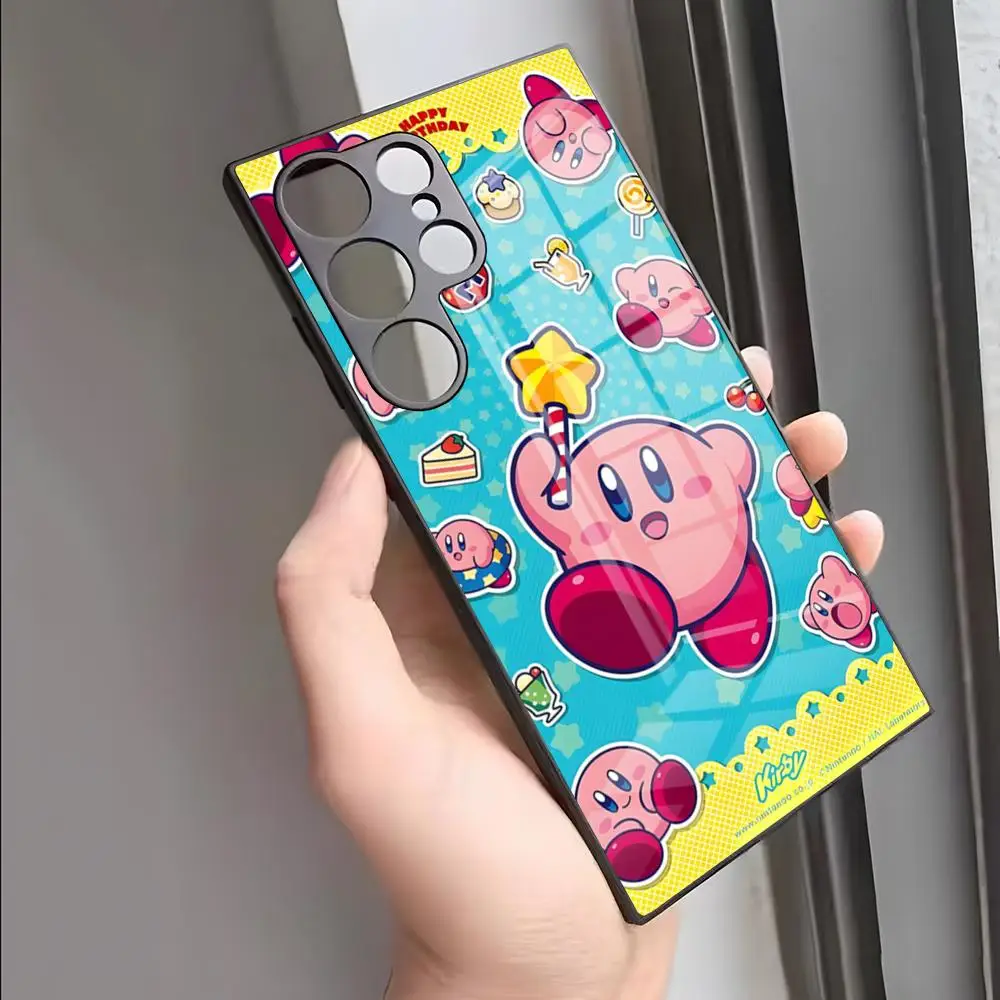 Милый чехол для телефона Game-K-Kirby S24 Ultra Samsung S23 Fe S22 S20 S21 Plus Galaxy A54 A34 A24 A53 Note 20