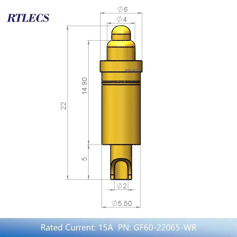 Pogo Pin разъем RTLECS XA 4A 5A 10A 15A 25A