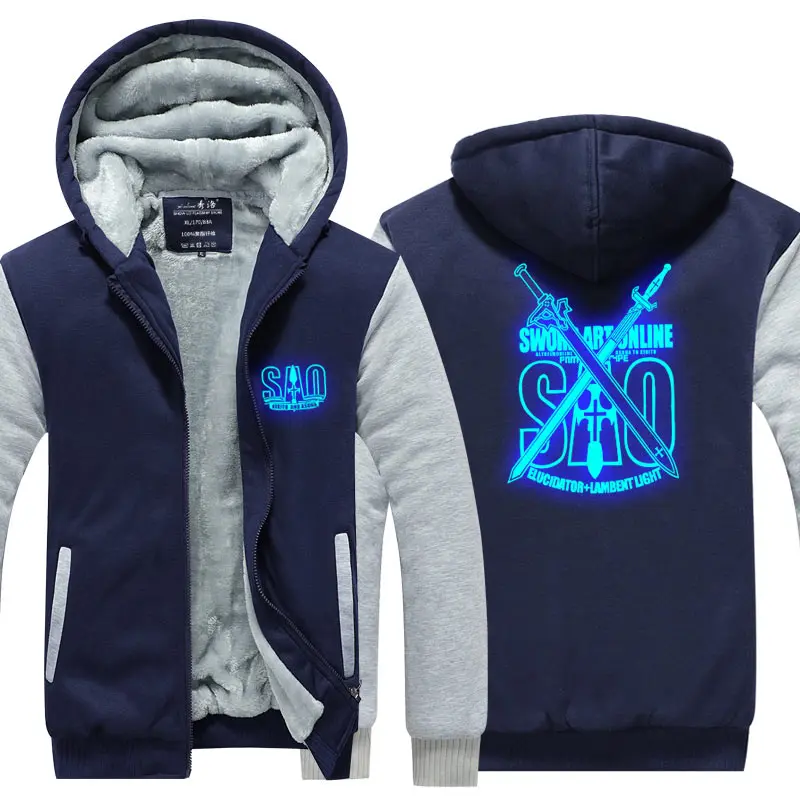 Anime Sword Art Online Winter Hoodie Asada Shino Cosplay Hooded Hoodie 3D Printed Jacket Coat Sweatshirt Pullover