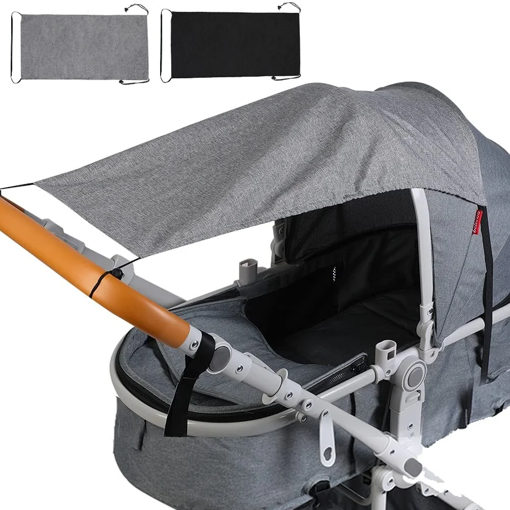 

Sun Shade for Strollers UV Protection Universal Sun Canopy Fit for Baby Strollers Car Seats Carriage Sun Visor Sunshade Cover