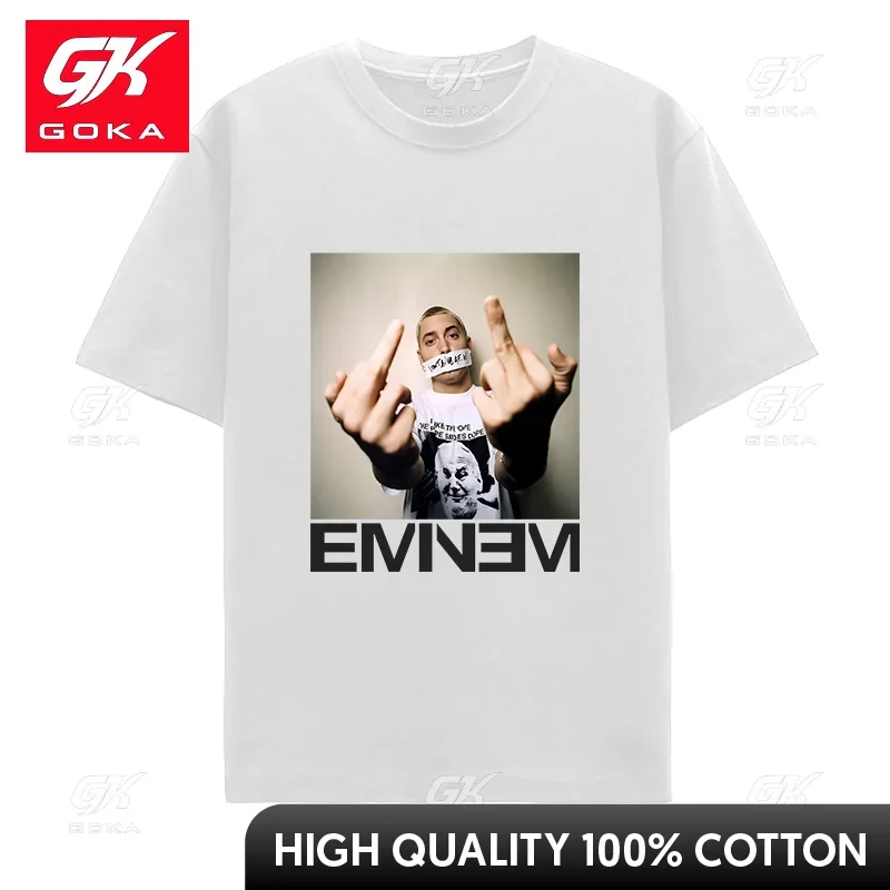 Мужские хлопковые футболки GOKA с Эминемом