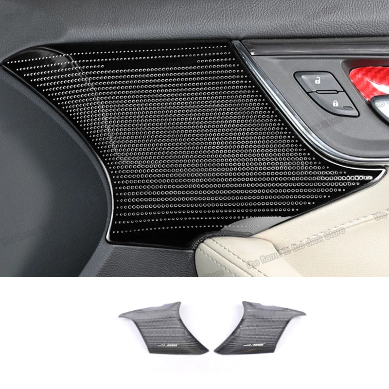 

Lsrtw2017 Car Interior Door Sound Speaker Cover Panel Trim for Cadillac Ct5 2020 2021 2022 Accessories Auto Styling Kit