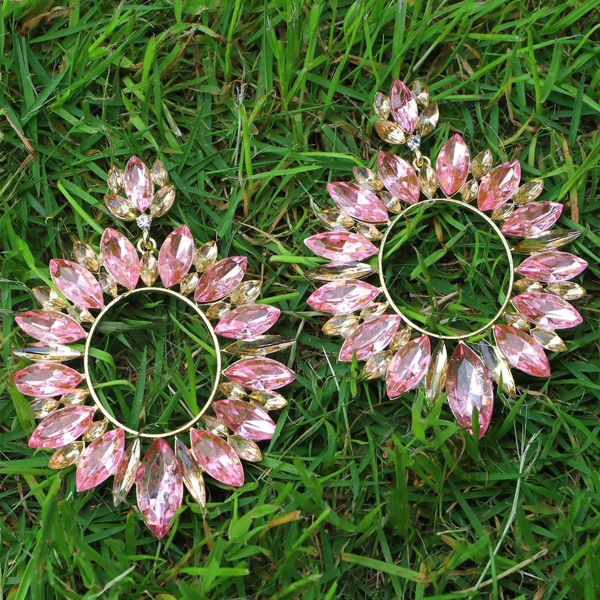 Miwens блестящие стеклянные геометрические висячие серьги Стразы для женщин модные