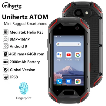 In Stock Unihertz ATOM World's Mini Rugged Smartphone 4GB 64GB Android 9 Octa Core 2.45 inch Unlocked Cellphone 2000mAh NFC