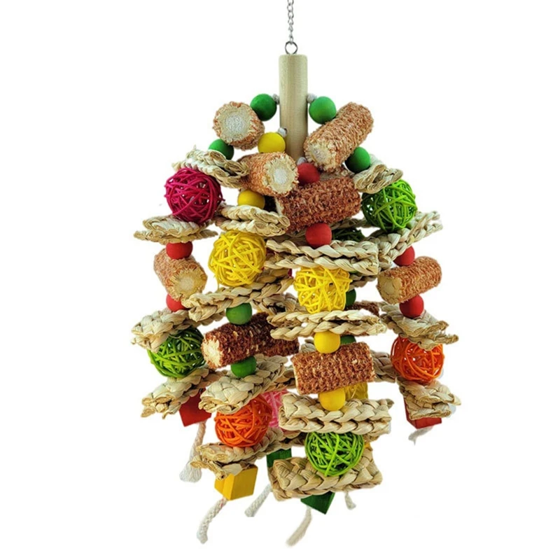 

Bird Toys Natural Corn Cob Bird Chew Toys For Small And Medium-Sized Macaws,African Grey,Cockatoos