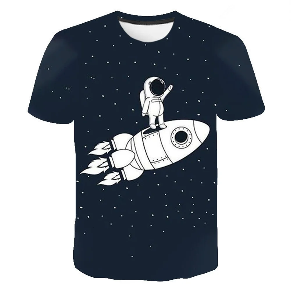 

Space Astronaut Graphic T Shirts For Men Clothing Camisetas Tops Tee Ropa Hombre Streetwear Camisa Masculina Verano Roupas Kosz