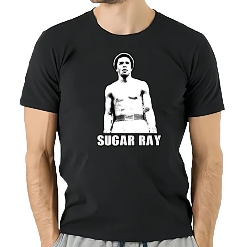 Фото Sugar ray légende combat de boxe Футболка Sport Fan nouveau №1