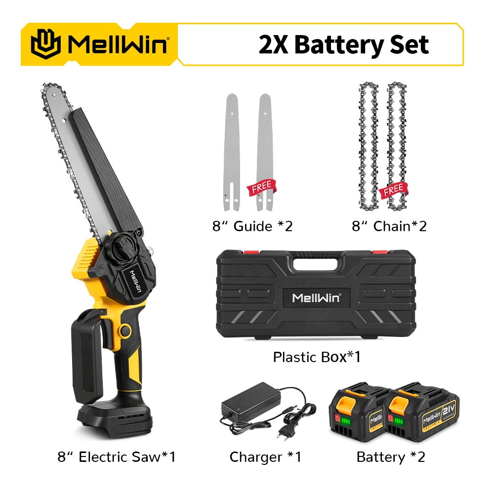 

MELLWIN Бесщеточная электропила 8 дюймов для Makita 18V