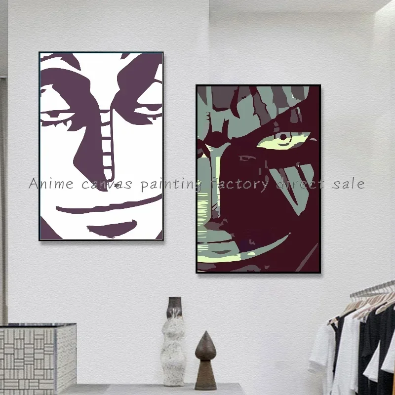 Классический аниме цельный Декор для комнаты бара кафе печать высокой четкости