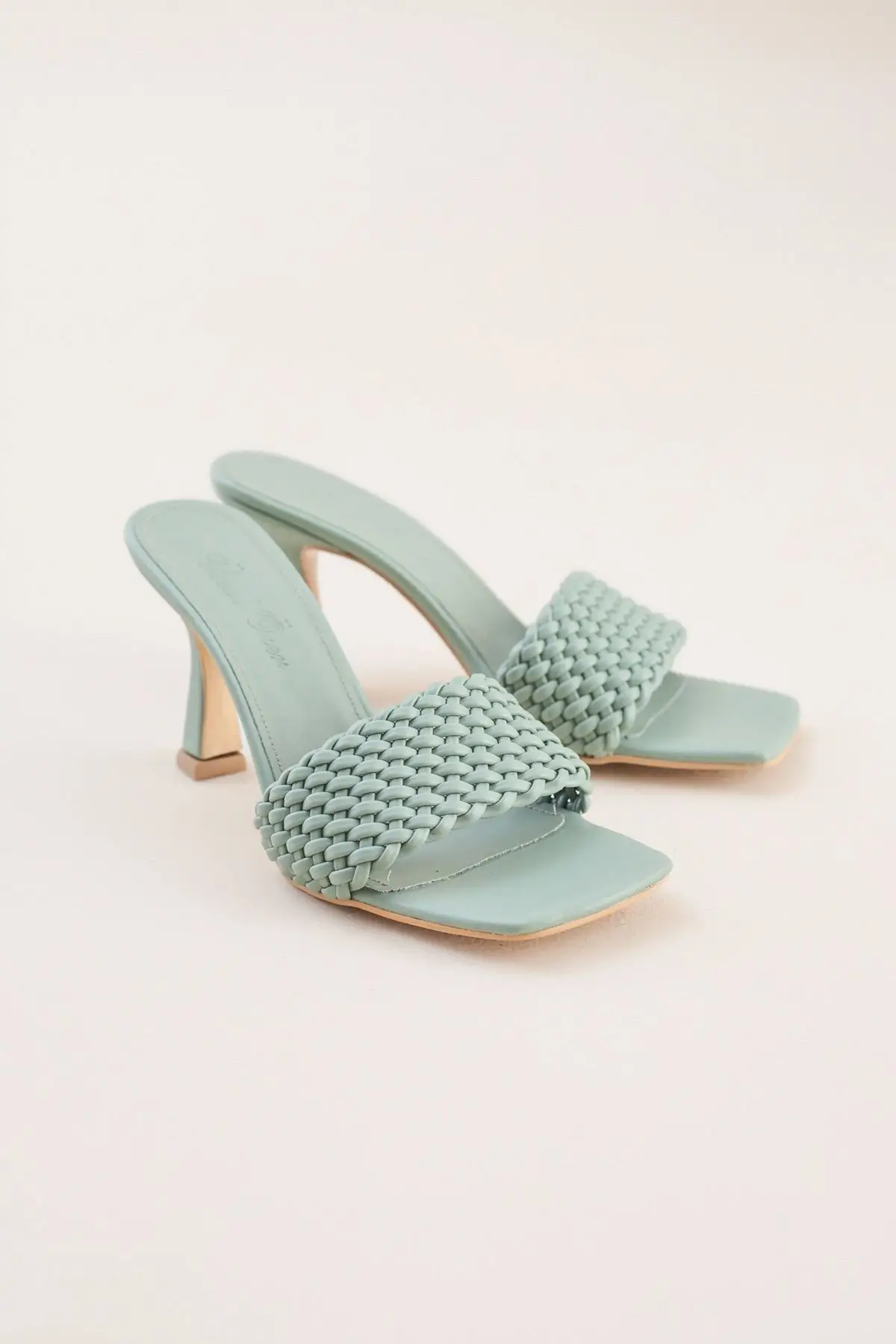 

Women's Heels Green Slippers A212yözr0005