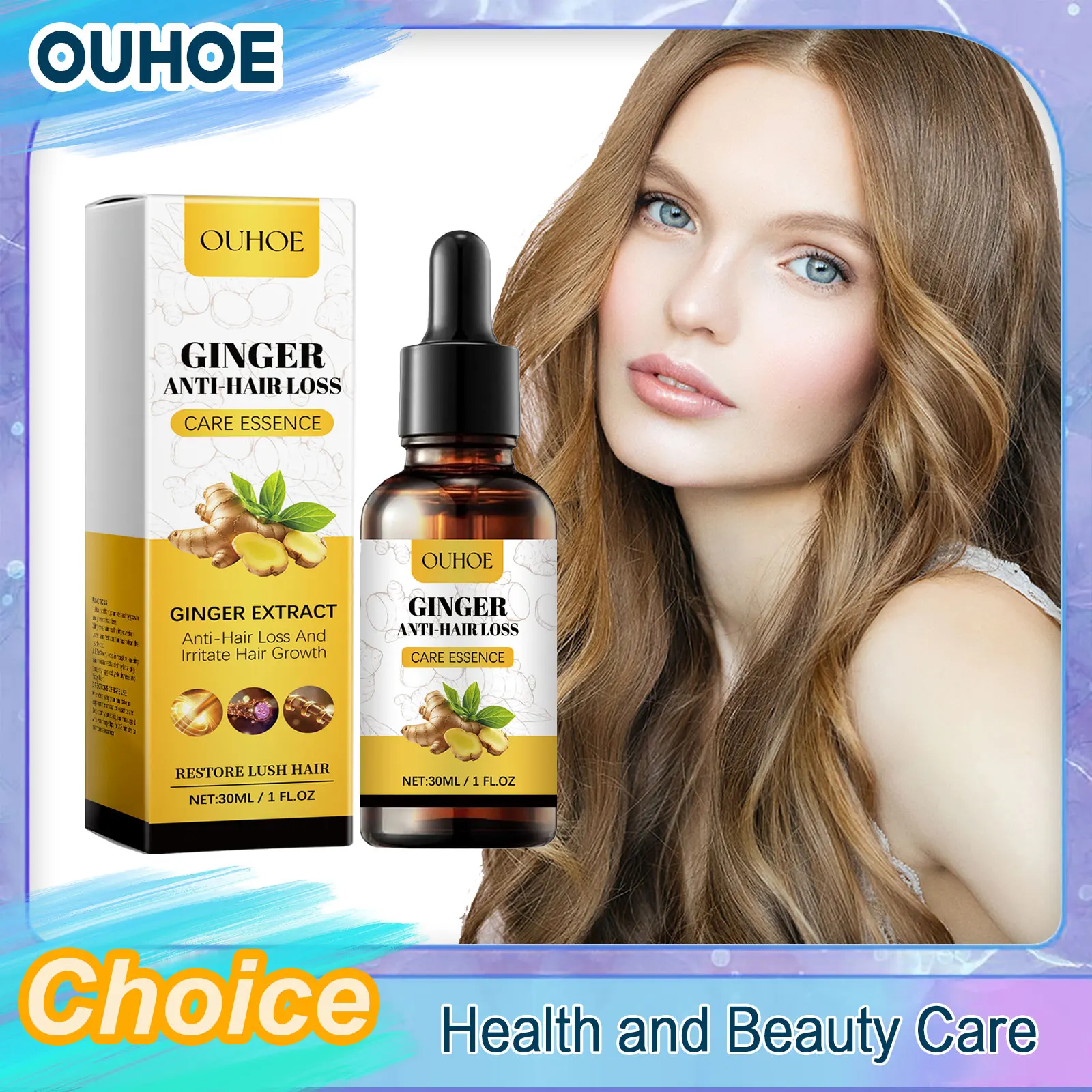 Сыворотка для роста волос с имбирем лечение кожи головы истончение сухие