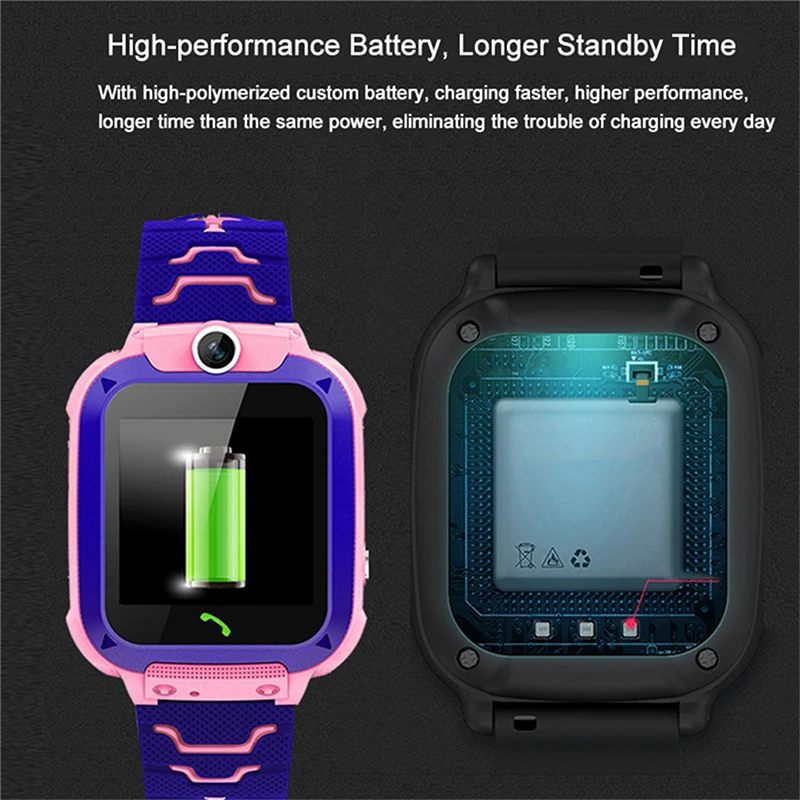 Q12 Children Smart Watch Kids Positioning Call Smartwatch Remote Locator Photo Sim Card Alarm Clock Smartwatch For IOS Android