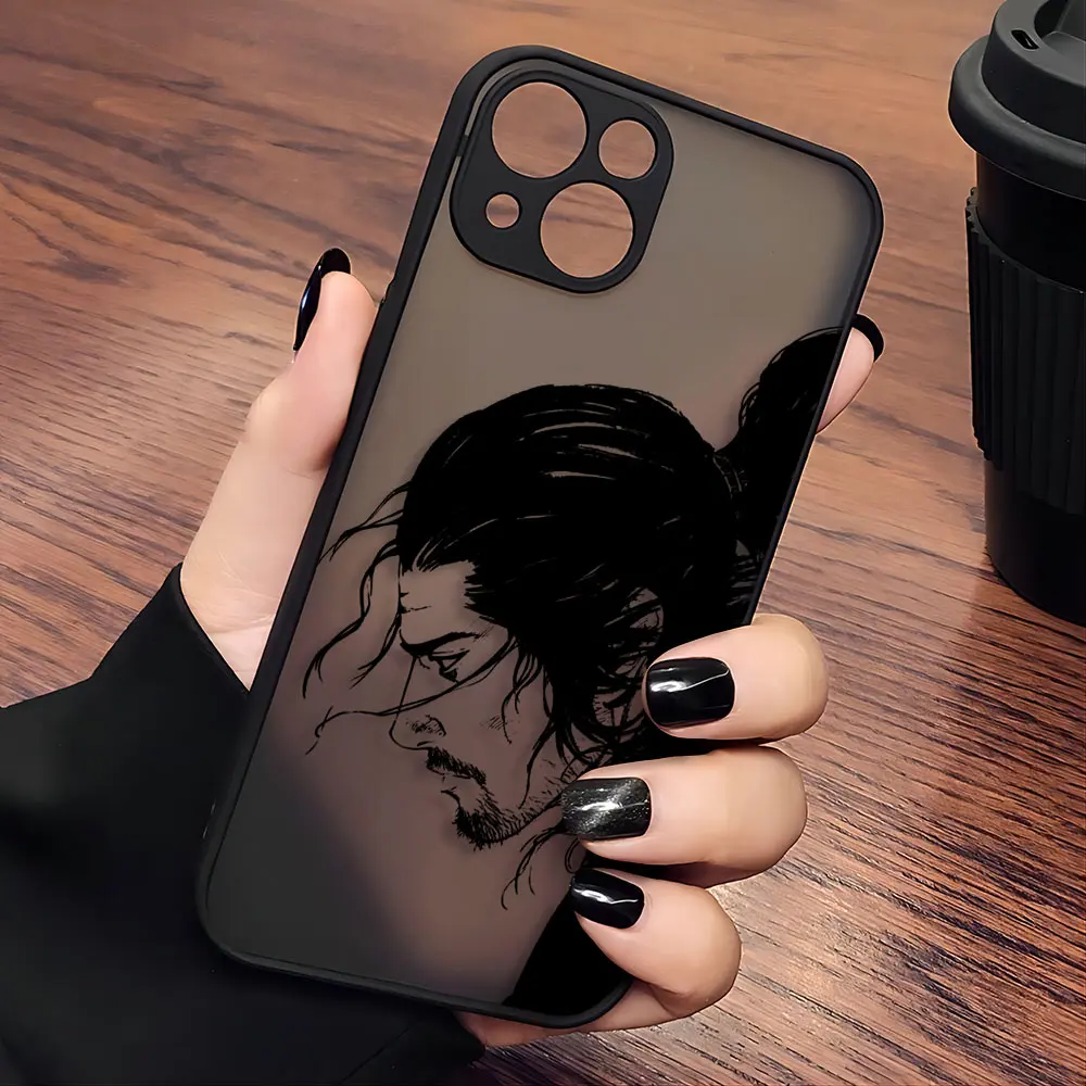 Японский чехол для телефона Vagabond Samurai iPhone 15 14 13 12 11 Mini Pro Max X XR XSMax 7 8 Plus матовая
