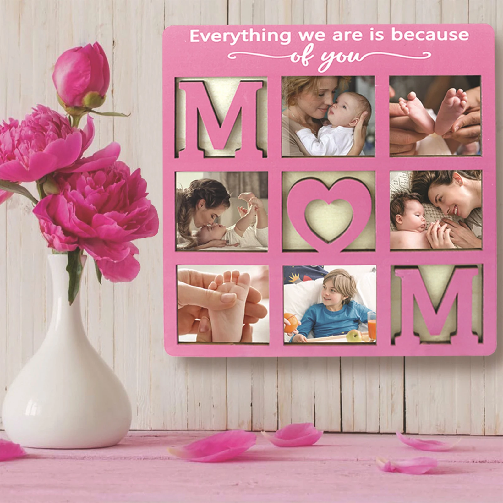 Большая Настольная фоторамка с 6 отверстиями