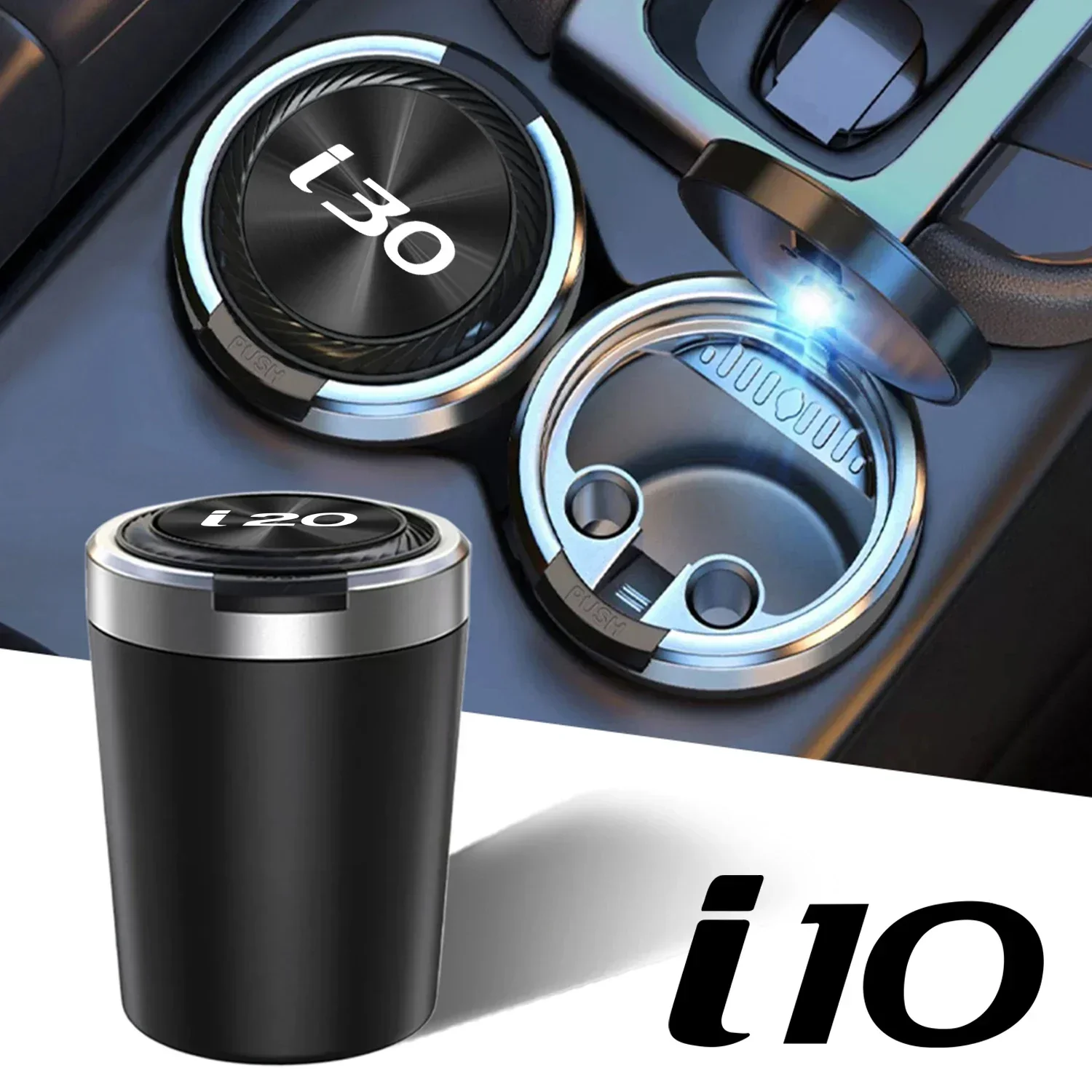 Автомобильная пепельница cenicero с текстурой автомобильных аксессуаров для Hyundai i10