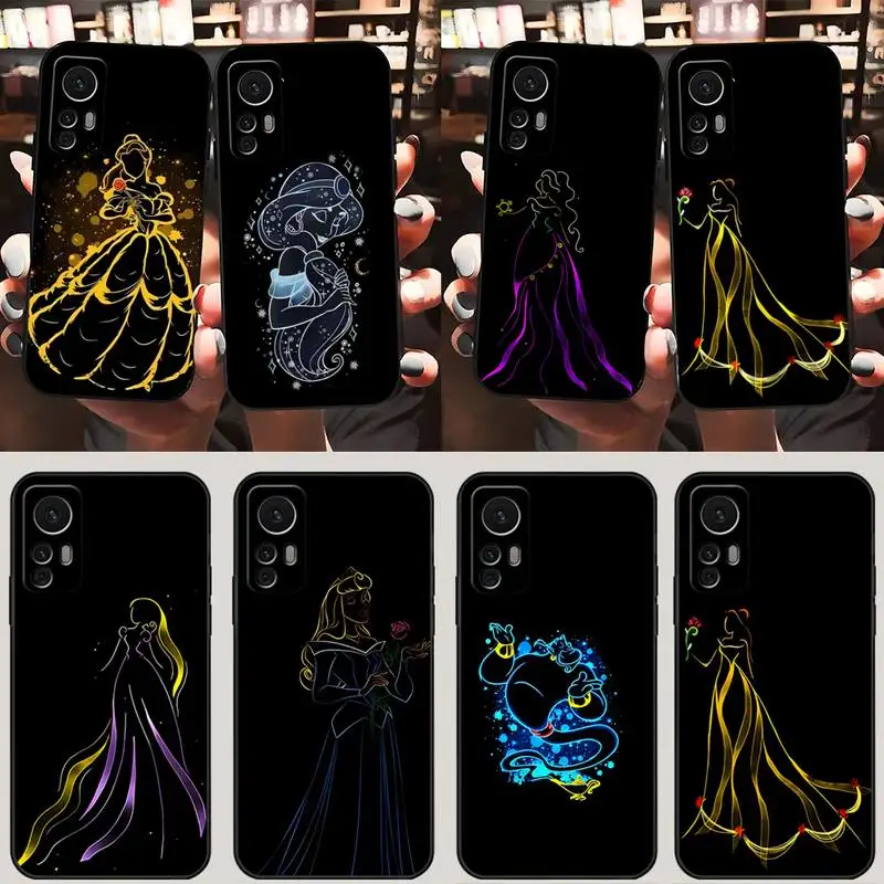 

Disney Princess Phone Case Accessories For Redmi Note 11 10 9s 11s 9 8 Pro 10t 8t 11e 7 8A 9A 7A Design Back Cover