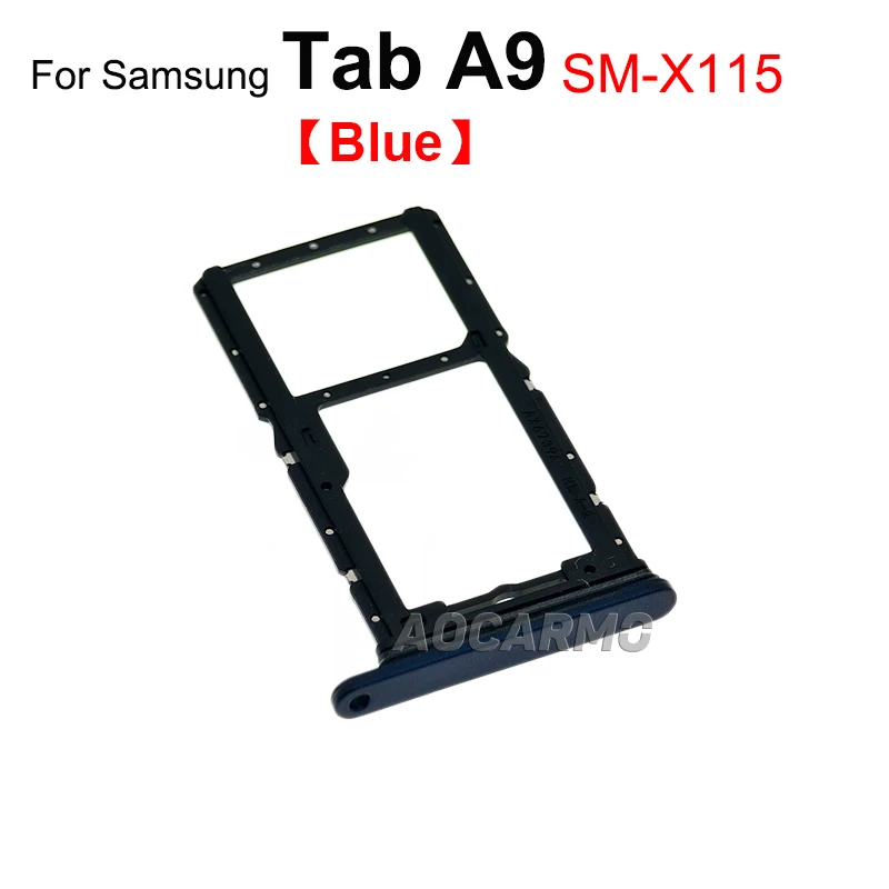 Aocarmo черный синий лоток для SIM-карты запасные части Samsung Galaxy Tab A9 sm-X115