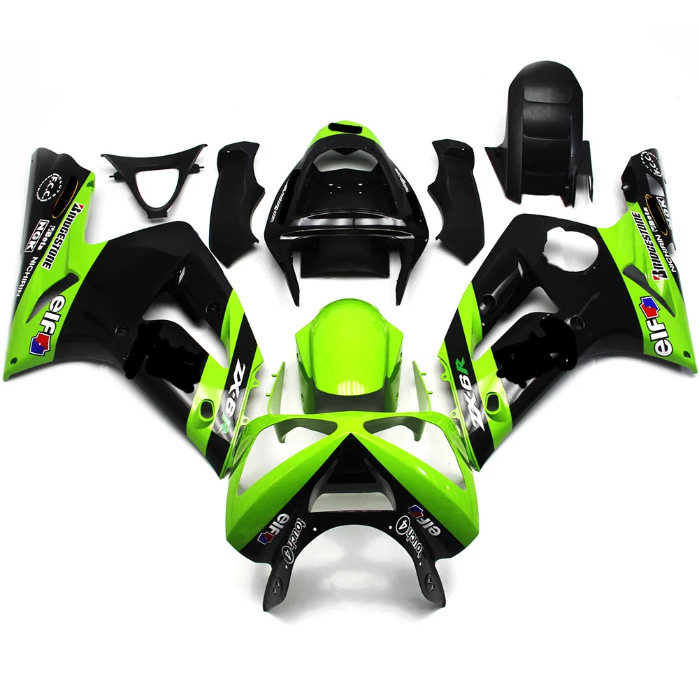 

Для Kawasaki Ninja 636 ZX6R ZX-6R ZX6R 2003 2004 комплект обтекателей для мотоцикла из АБС-пластика Инжекционный корпус полный корпус аксессуары