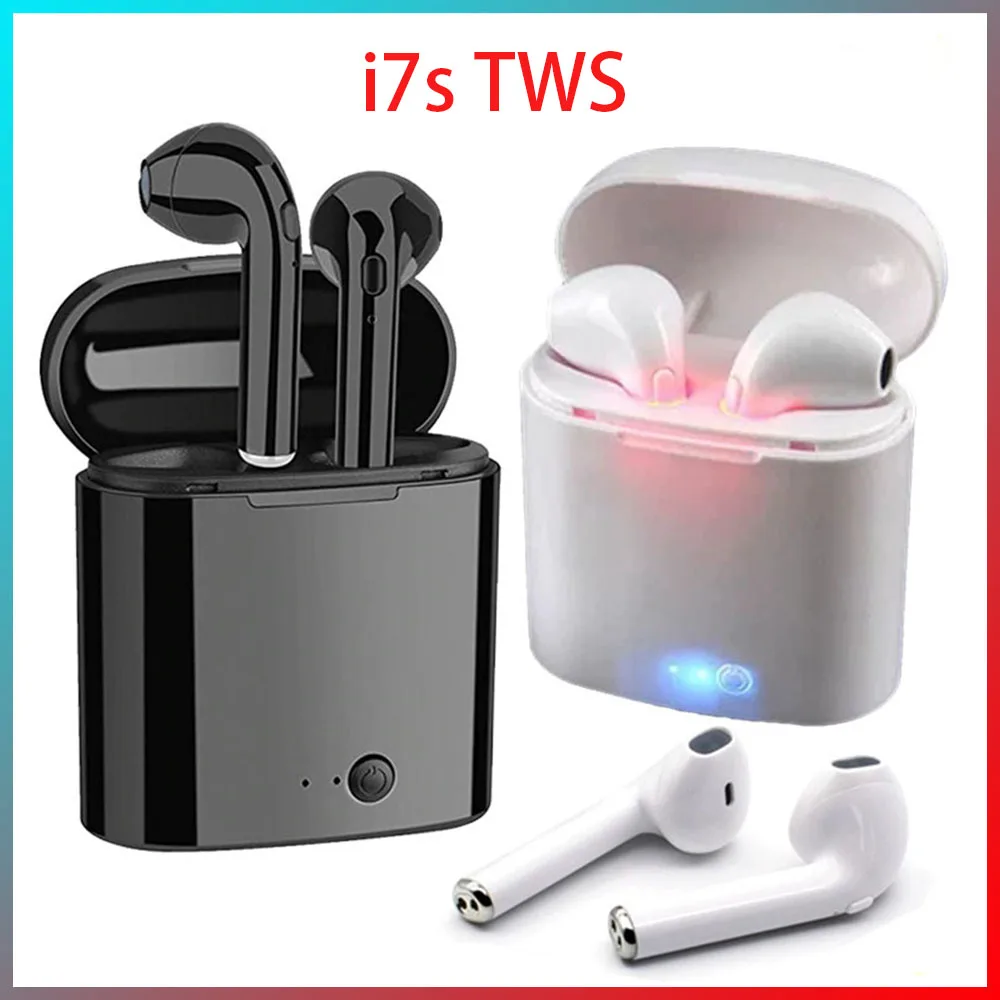 

New I7s TWS Wireless Bluetooth headphones 5.0 in-ear Sports noise cancelling headsets Stereo earbuds with mic pk Pro5 Y50 E6s F9