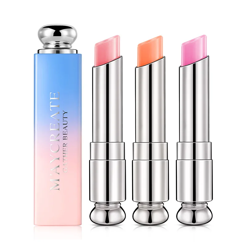 Jelly Discolored Lipstick Fashion Moisturizing Long lasting Natural Nutrition Moisturizing Anti aging Lip Care Lip Makeup