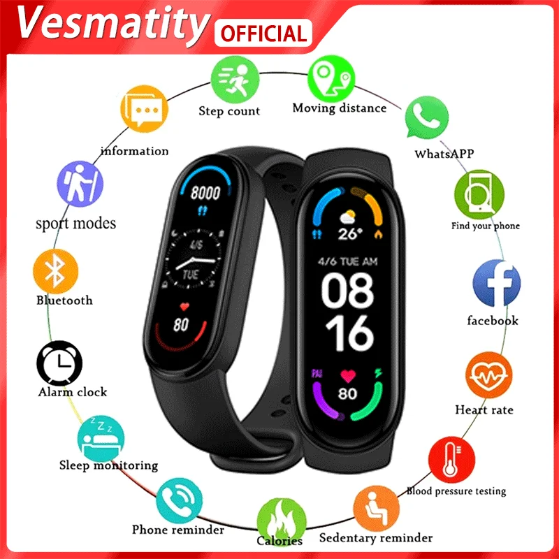 

M7 Smart Watch Men Women Smartwatch Fitness Bracelet Heart Rate Fitness Tracking Sports Watches For Apple Xiaomi Android Watch