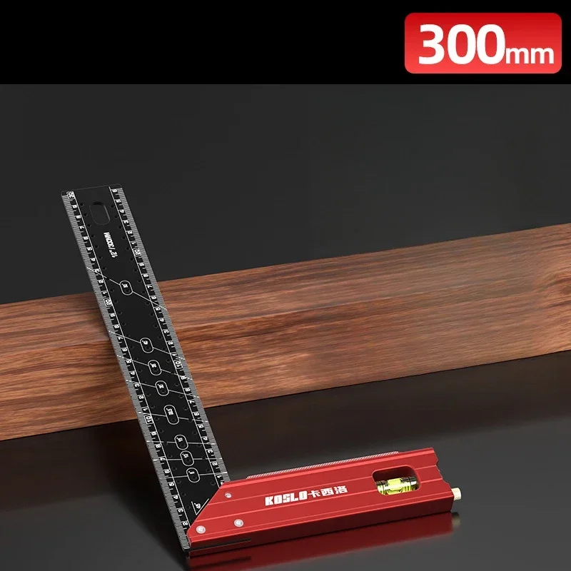 

Многоугольная L-образная измерительная линейка из алюминиевого сплава, квадратная линейка, столярные изделия, параллельная линия, рисунок отверстий, линейка, инструмент для макета