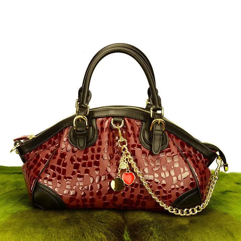 

Famous Luxury Brand Women Handbag Colorful Python Pattern Real Leather Designer Handbag European American Fashionable Women Bag