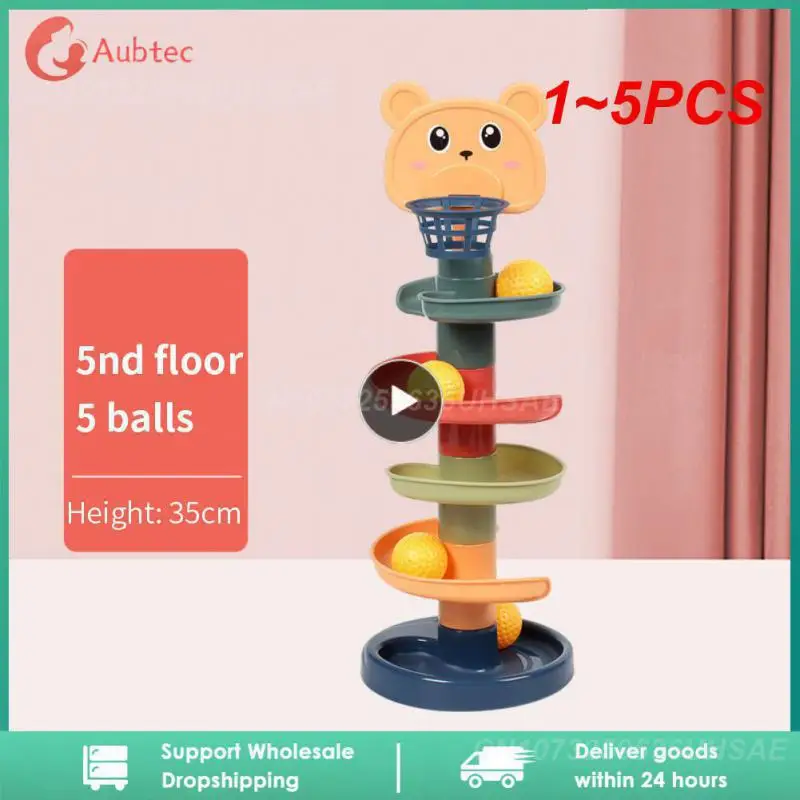 

1 ~ 5 шт., детская развивающая игрушка с вращающимися шариками