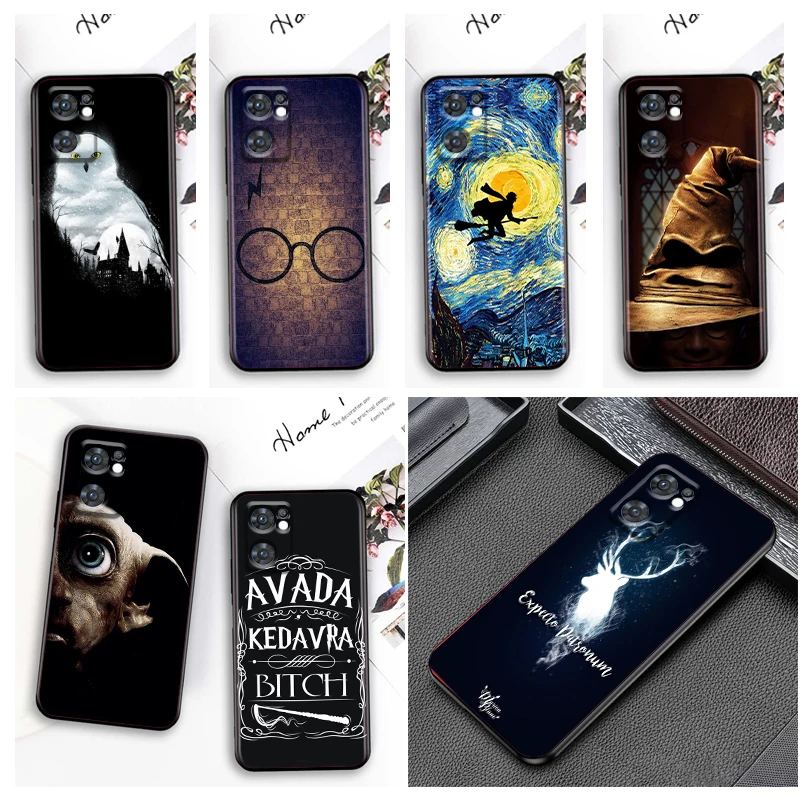 

Art Ring Potters Wand Harries Phone Case For OPPO Reno 8 7 6 5 4 2 Z Lite Pro Plus SE 4G 5G Black Soft Fundas Silicone Cover