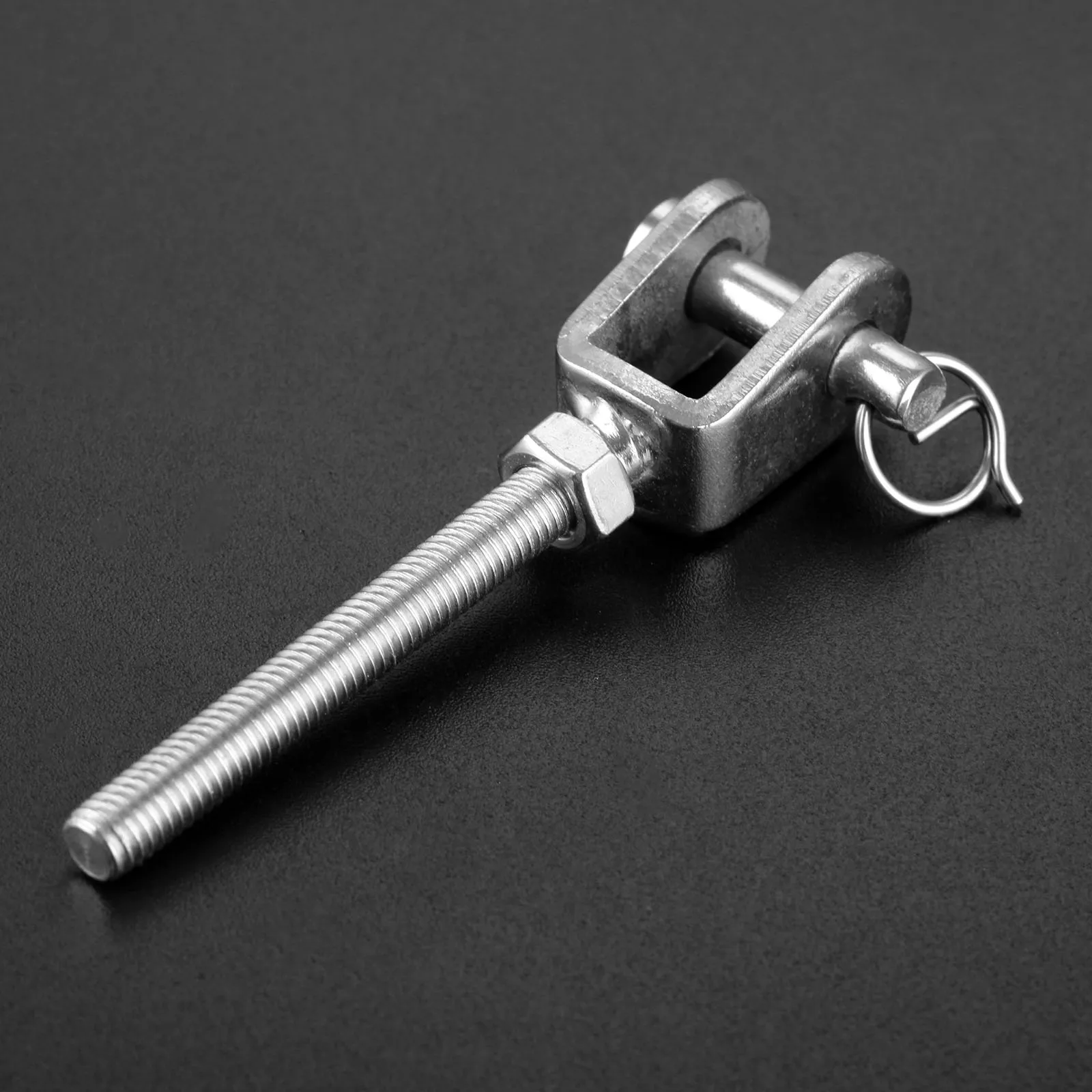 1 шт., болт с проушиной, вилочный болт из нержавеющей стали 304 M5 M6, серебристый для морского паруса, катания на лодках и промышленного применения