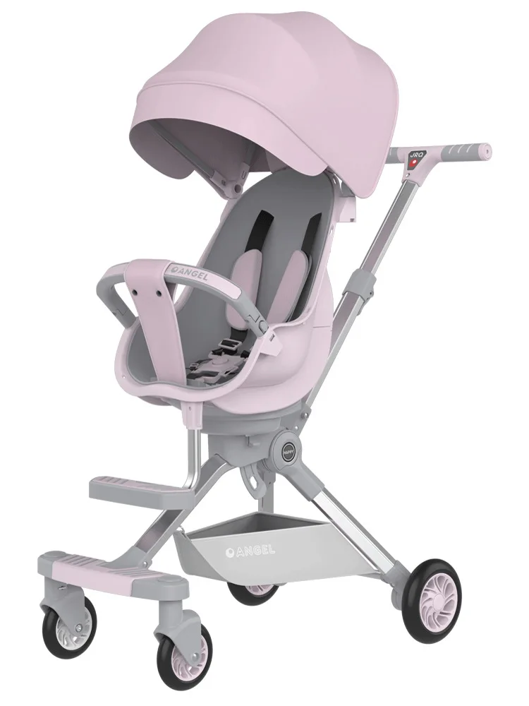 Trolley Can Sit and Lie Baby Stroller One-Click Folding
