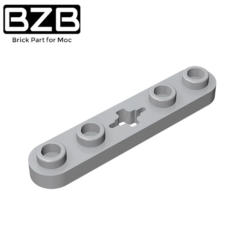 BZB 10 шт. MOC 32124 50029 высокотехнологичная пластина 1x5 с гладкими концами 4 шпильки и