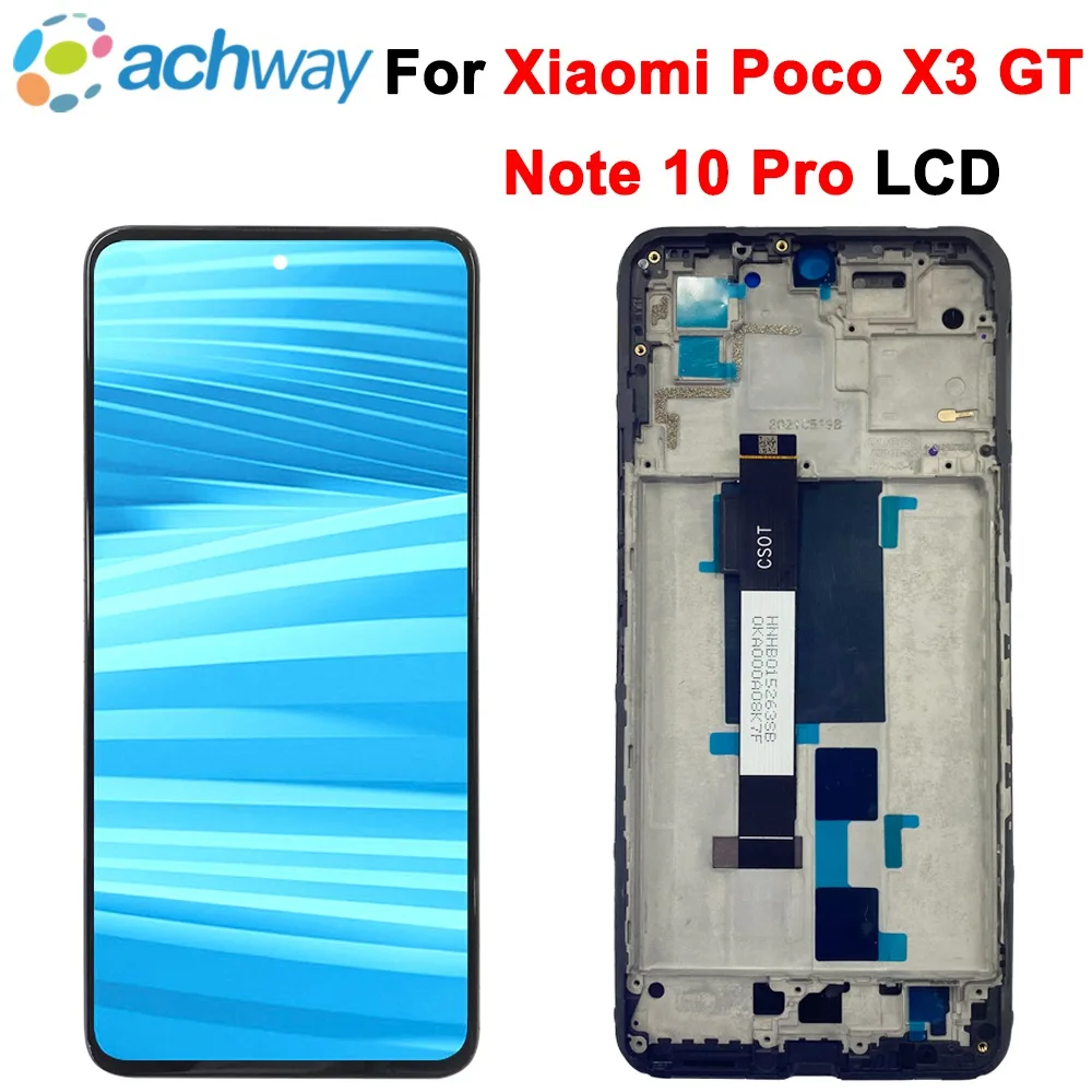 

6,6 "Новый протестированный для Xiaomi Poco X3 GT Redmi Note 10 Pro китайский ЖК-сенсорный экран дигитайзер Запасные части дисплей Poco X3 GT