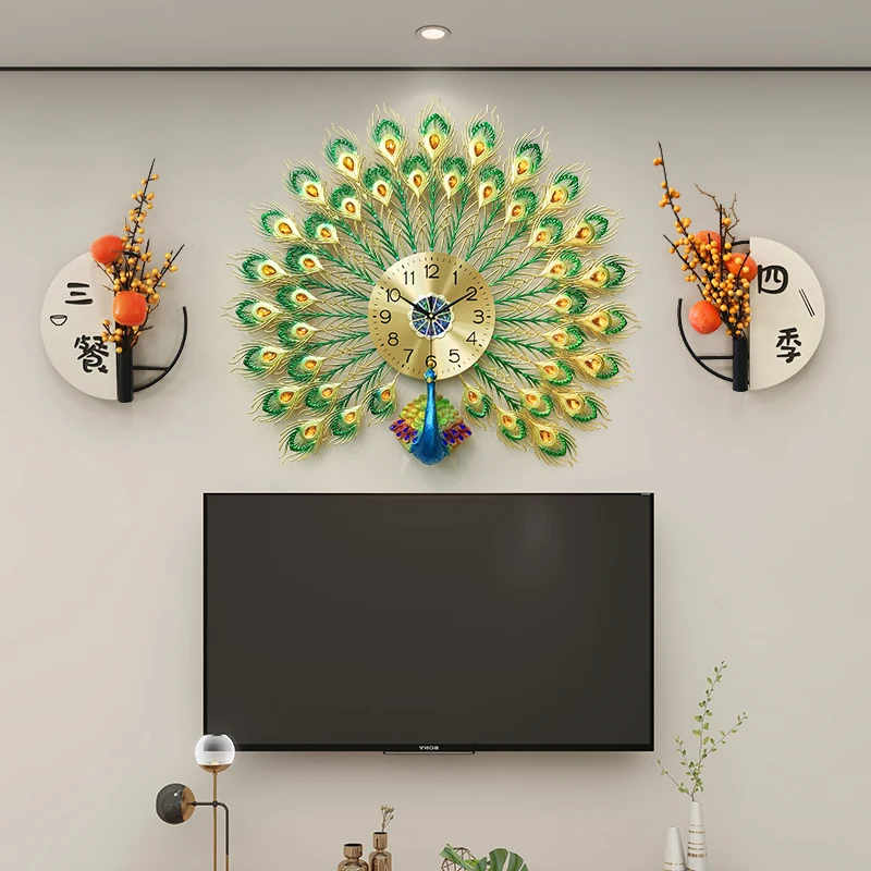 Бесшумные эстетические настенные часы цифровые роскошные художественные для