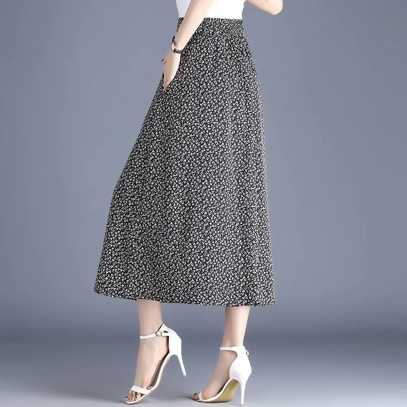 Женская одежда весна-лето 2024 Модная элегантная плиссированная юбка А-силуэта с